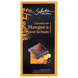 Carrefour Selection 100G Tablette Chocolat Noir Mangue Et Poivre Sichuan Crf Sélection