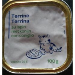 Pp Blanc 100G Terrine Pour Chats Au Lapin