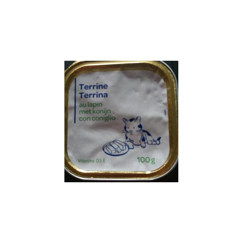 Pp Blanc 100G Terrine Pour Chats Au Lapin