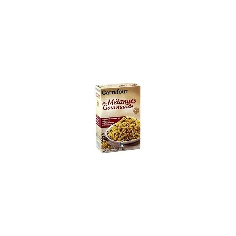 Carrefour 2X200G Mélanges Gourmands De Boulgour, Lentilles Et Petits Pois Crf