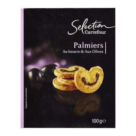 Carrefour Selection 100G Palmier Beurre&Olive Crf