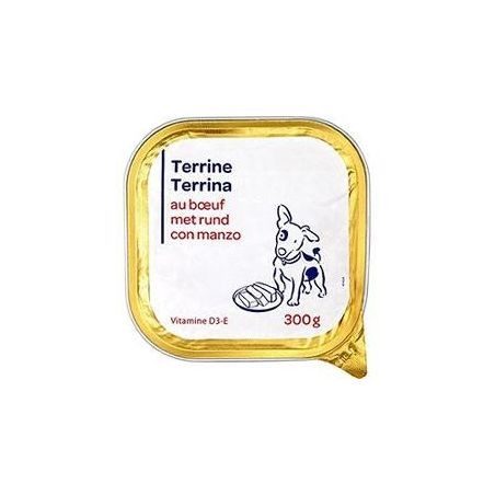 Pp Blanc 300G Terrine Pour Chien Au Bœuf