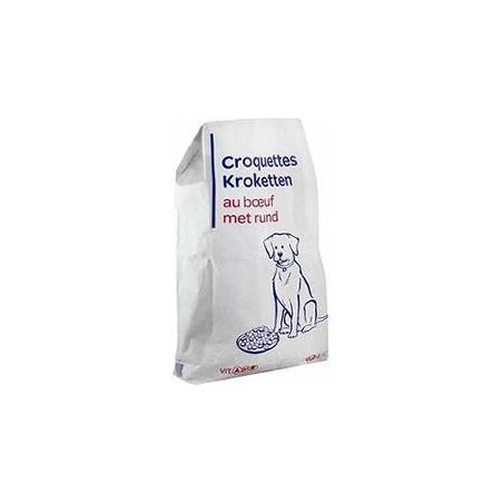 Pp Blanc 10Kg Croquettes Pour Chiens À La Viande