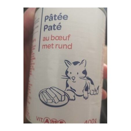 Pp Blanc 400G Ptée Pour Chats Au Boeuf