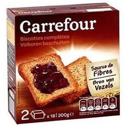 Carrefour 300G Biscottes Complète Crf