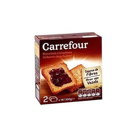 Carrefour 300G Biscottes Complète Crf