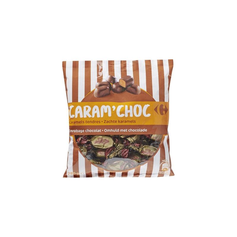 Crf Cdm 280G Sachet Bonbons Caramels Enrobes Chocolat