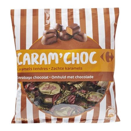 Crf Cdm 280G Sachet Bonbons Caramels Enrobes Chocolat