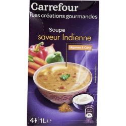 Carrefour 1L Soupe Saveur Indienne Crf