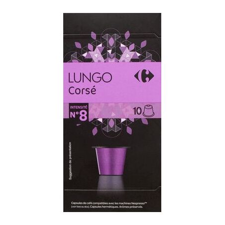 Carrefour 10X Capsules Lungo Corse Crf