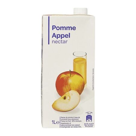 Simpl 1L Brique De Nectar Pomme Pp Blanc