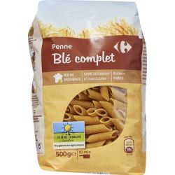 Carrefour 500G Sachet De Penne Rigate Au Blé Complet Crf