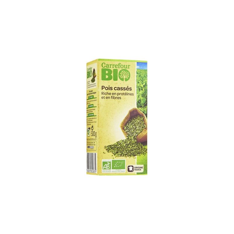 Carrefour Bio 500G Pois Cassés Crf