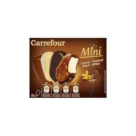 Carrefour 256G Glace 4 Variétés X8 Minis Btonnets Crf