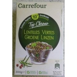 Carrefour 300G Lentilles Vertes 10Mn Crf