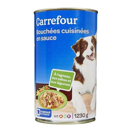 Carrefour 3/2 Bouche Cuisine En Sauce Chien Crf