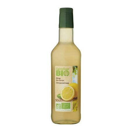 Carrefour Bio 50Cl Bouteille De Sirop Citron Crf