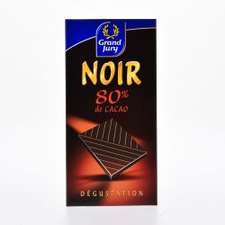 Grand Jury Tablette 80G Chocolat Noir 80%