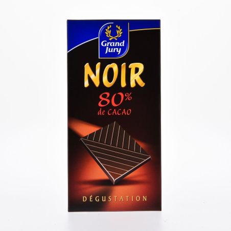 Grand Jury Tablette 80G Chocolat Noir 80%