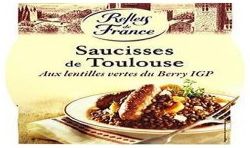 Reflets De France 300G Saucisse Toulouse Aux Lentilles Rdf