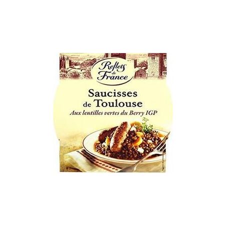 Reflets De France 300G Saucisse Toulouse Aux Lentilles Rdf