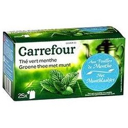 Carrefour X25 Thé Vert Menthe Crf