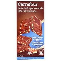 Carrefour 200G Tablette Chocolat Amandes Caramel Crf