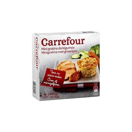 Carrefour 4X120G Minis Gratins De Légumes Crf