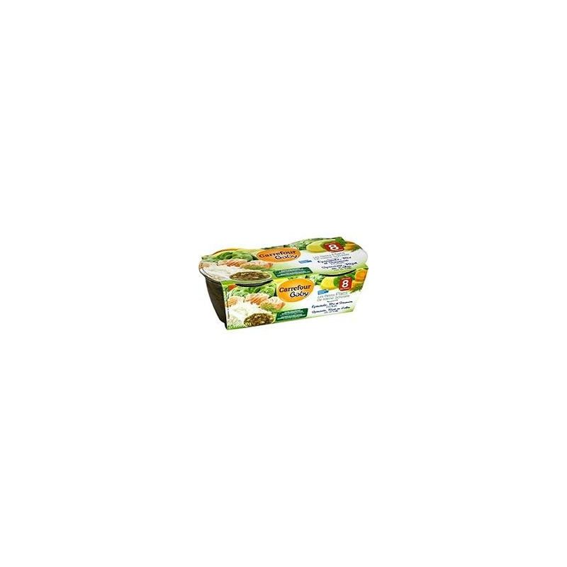 Carrefour Baby 2X200G Bol Epin Saum Riz 8Mcrf