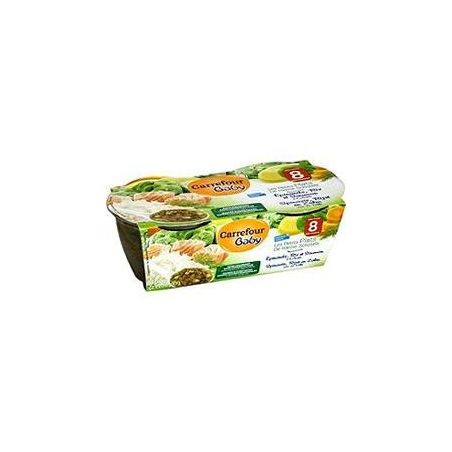 Carrefour Baby 2X200G Bol Epin Saum Riz 8Mcrf