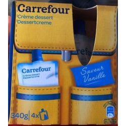 Carrefour 4X85G Creme Dess Vanille Crf