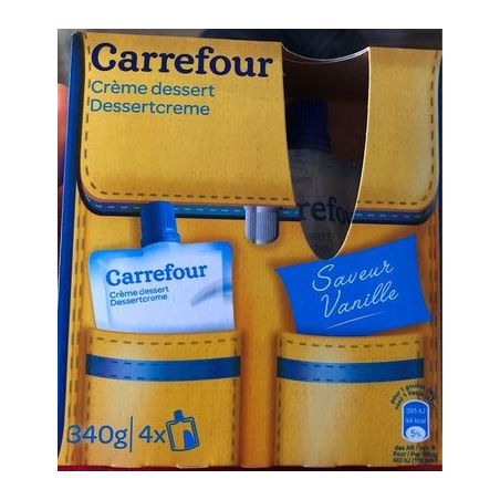 Carrefour 4X85G Creme Dess Vanille Crf