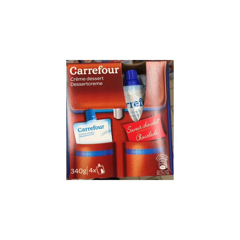 Carrefour 4X85G Creme Dess Chocolat Crf