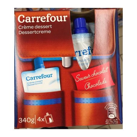 Carrefour 4X85G Creme Dess Chocolat Crf