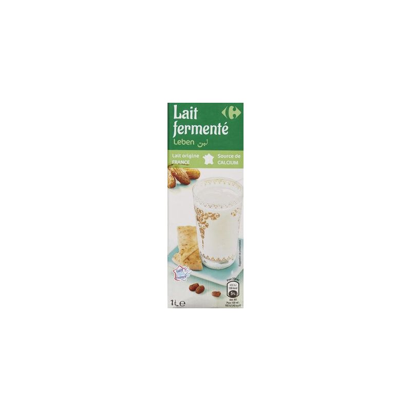 Carrefour 1L Lait Fermenté Calcium Crf