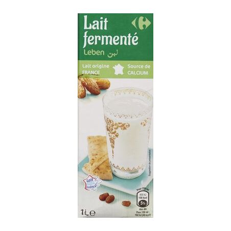 Carrefour 1L Lait Fermenté Calcium Crf