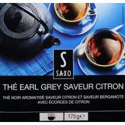 Saxo X100 Sachets Thé Earl Grey Citron