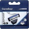 Carrefour Recharge Rasoir Systeme 3Lames