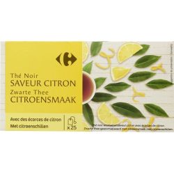 Carrefour X25 Thé Noir Au Citron Crf