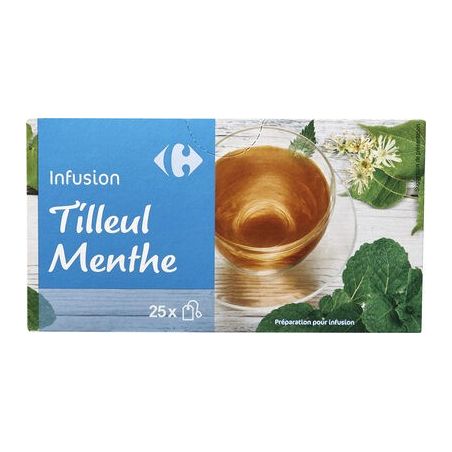 Carrefour X25 Infusion Tilleul Menthe Crf
