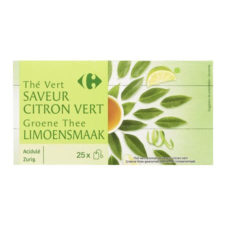Carrefour X25 Thé Vert Au Citron Crf