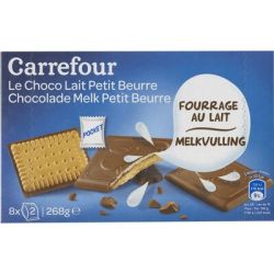 Carrefour 268G Choco Fourre Lait Crf
