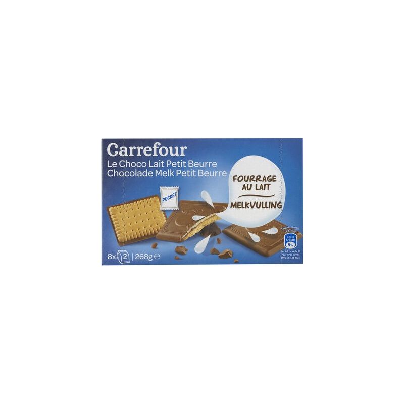 Carrefour 268G Choco Fourre Lait Crf