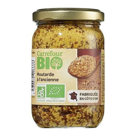 Carrefour Bio 200G Moutarde À L'Ancienne Crf