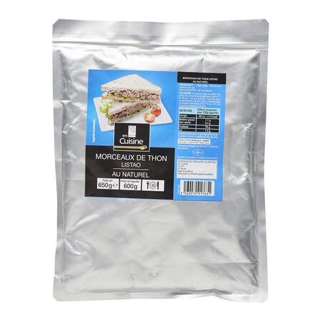 En Cuisine 600G Poche Morceaux Thon Listao Nature