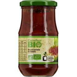 Carrefour Bio 350G Sauce Tomates Basilic Crf