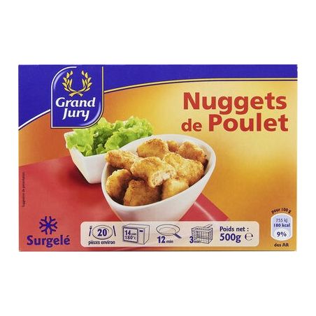 Grand Jury 500G Nugget Poulet 100% Filet