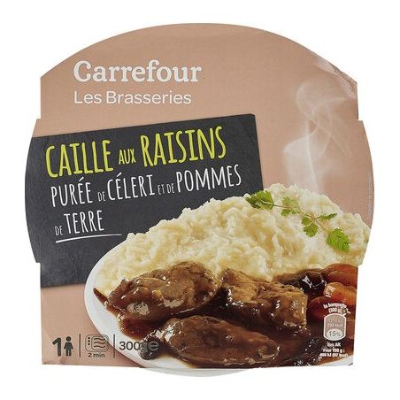 Carrefour 300G Bq Mo Caille Raisins Crf