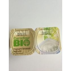 Carrefour Bio 4X125G Yaourts Brassés Natures Crf