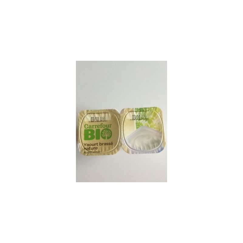 Carrefour Bio 4X125G Yaourts Brassés Natures Crf